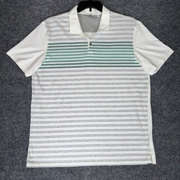 Calvin Klein Shirt Mens XL Green Golf Polo Short Sleeve Cotton Extra Large Adult - Picture 1 of 7